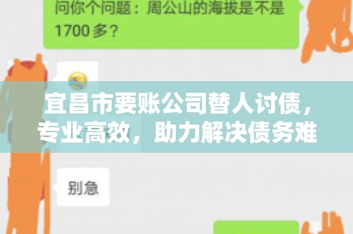 宜昌市要账公司替人讨债，专业高效，助力解决债务难题